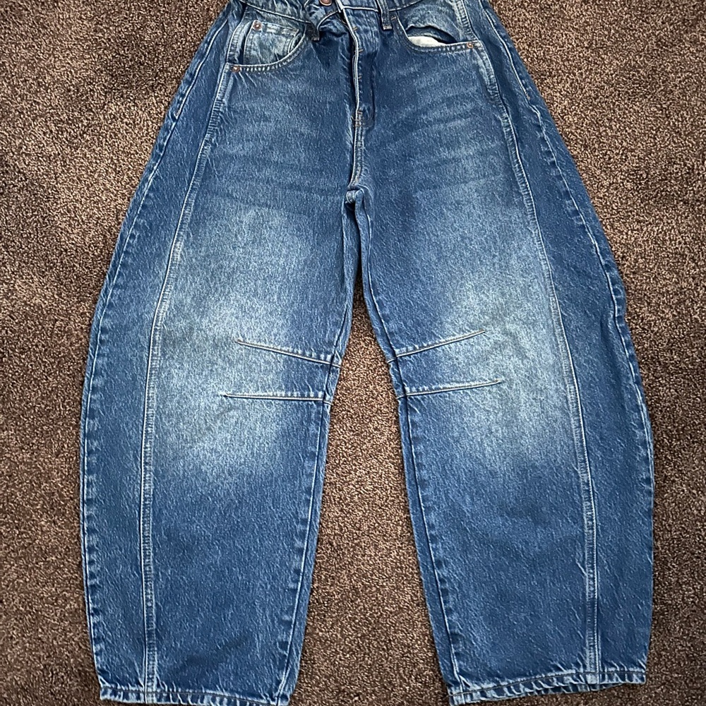 We The Free Blue Cropped Jeans